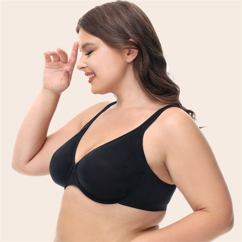 Solid Ultra Thin Plus Size Bra