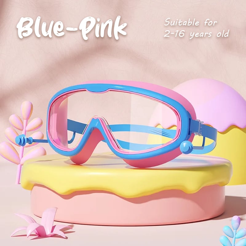 🎉Last day promotion🔥HD children's large frame waterproof and anti-fog swimming goggles