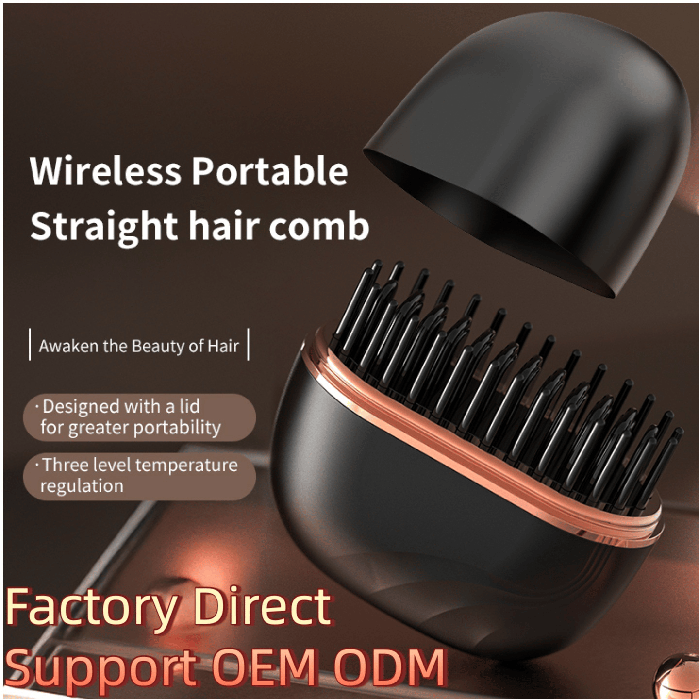 🔥Mini Cordless Hair Straightener Comb
