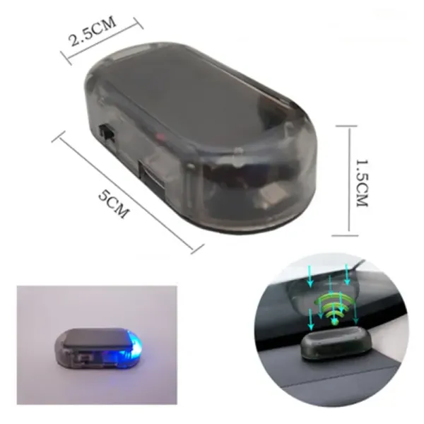 Solar simulation analog warning flashing light alarms
