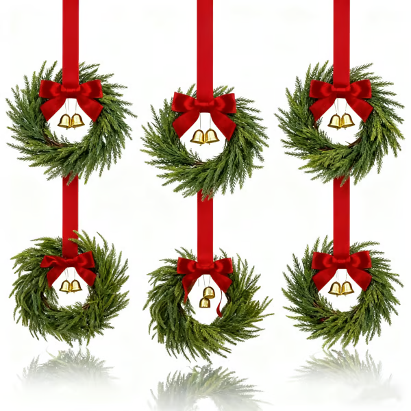 🎀Mini Christmas wreaths for cabinets — the ultimate festive magic