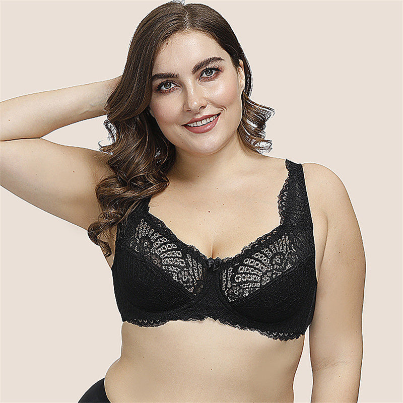 Lace Push Up Plus Size Bra