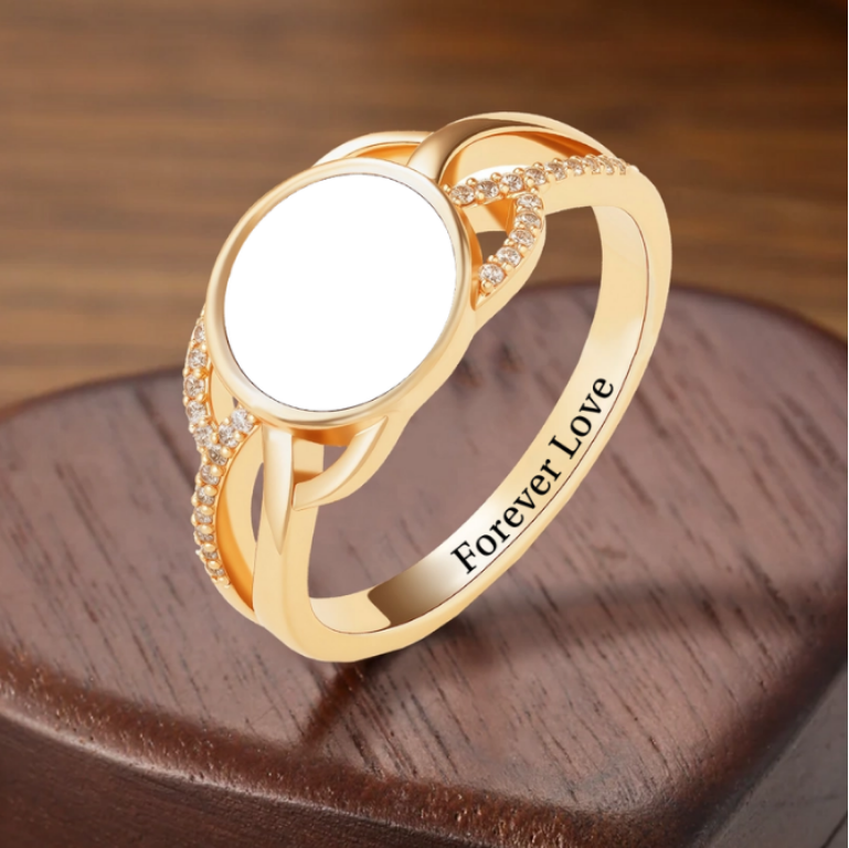 Forever Love - Custom Photo Couple Ring