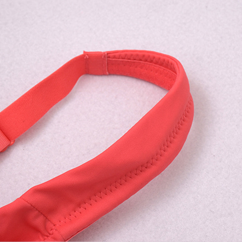 Ultra Thin Wide Strap Solid Bra