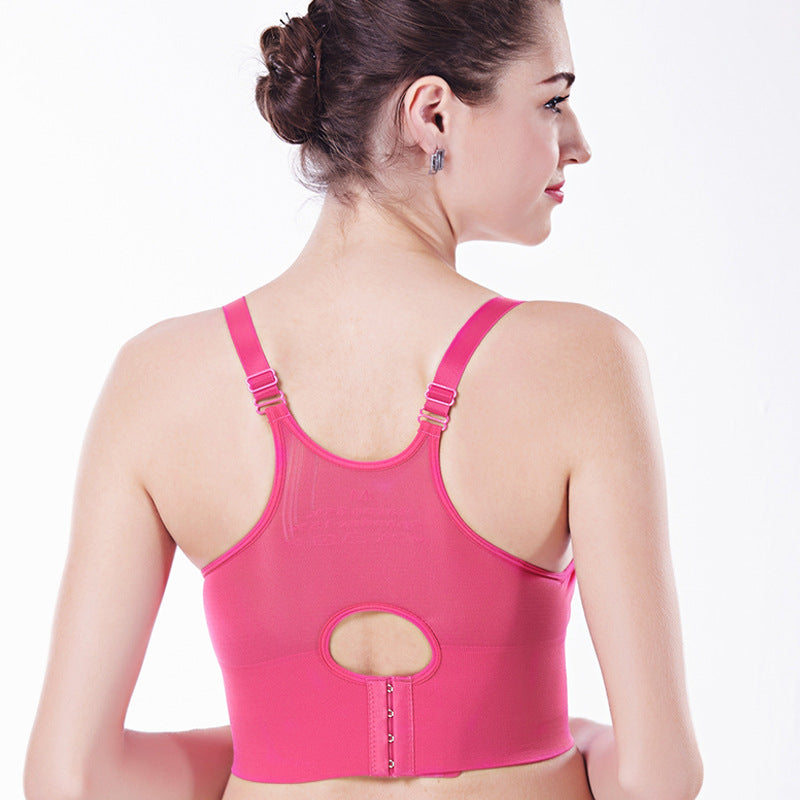 Breathable Wireless Gather Yoga Sports Bra