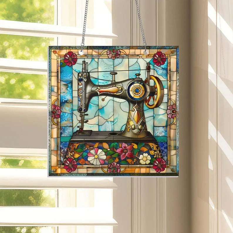 🔥🔥2025 Mother's Day Gift--Cute Sewing Machine Suncatcher Decoration