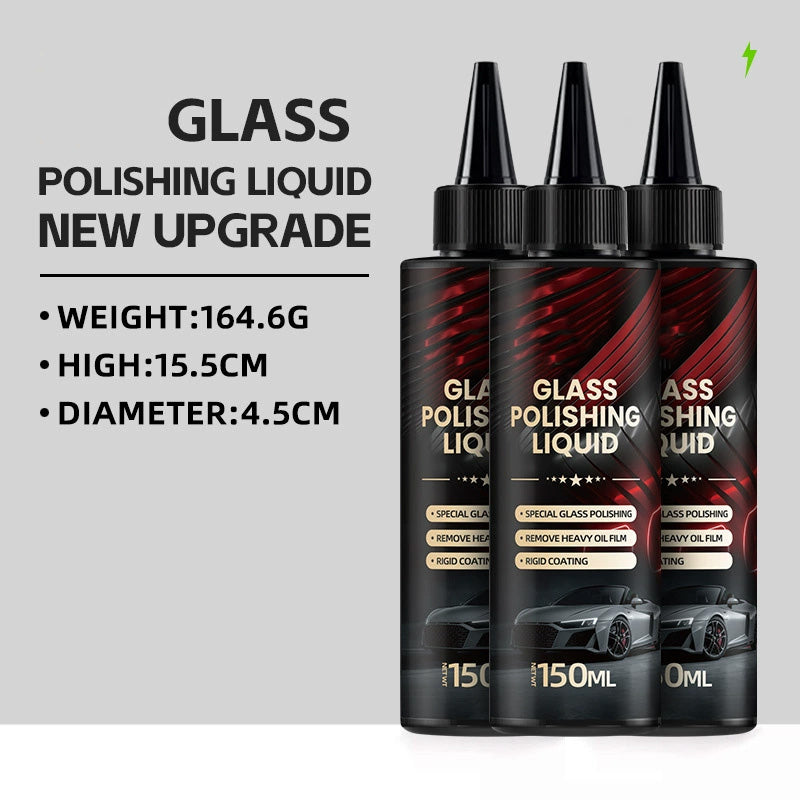 Car glass polishing liquid