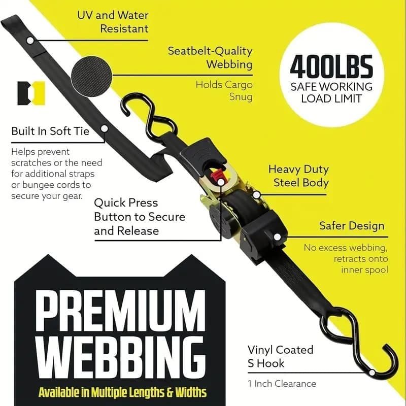 Retractable Ratchet Strap