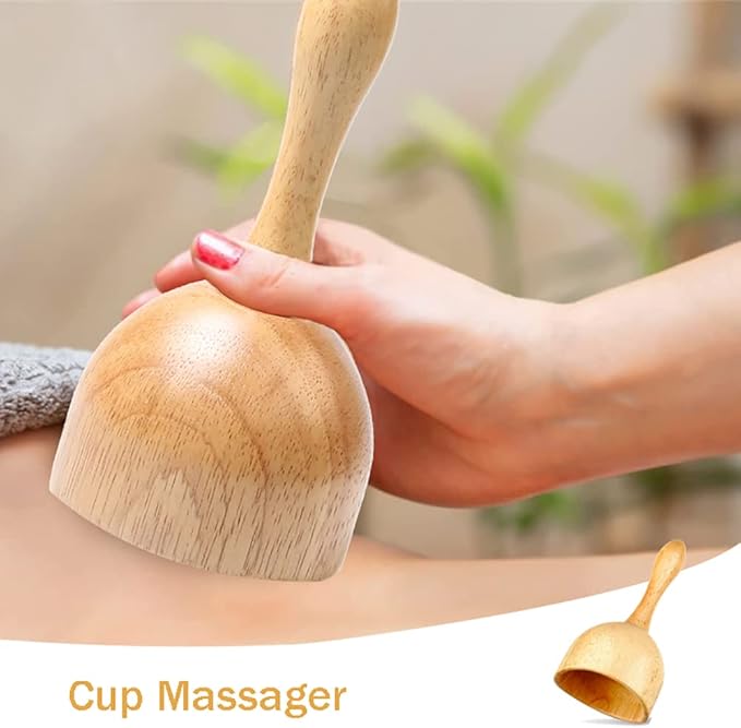 Solid wood full body universal massage stick