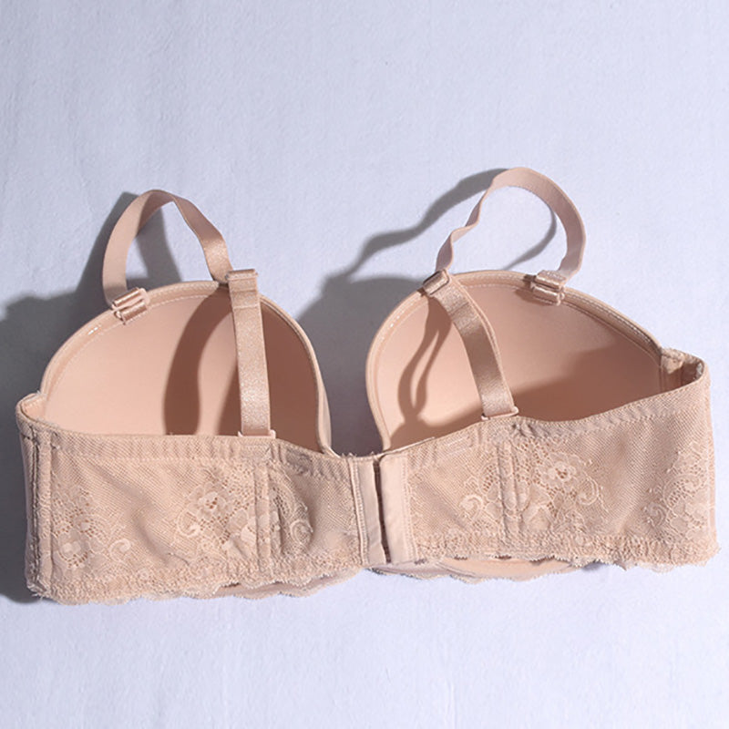 Glossy Non-Slip Strapless Bra