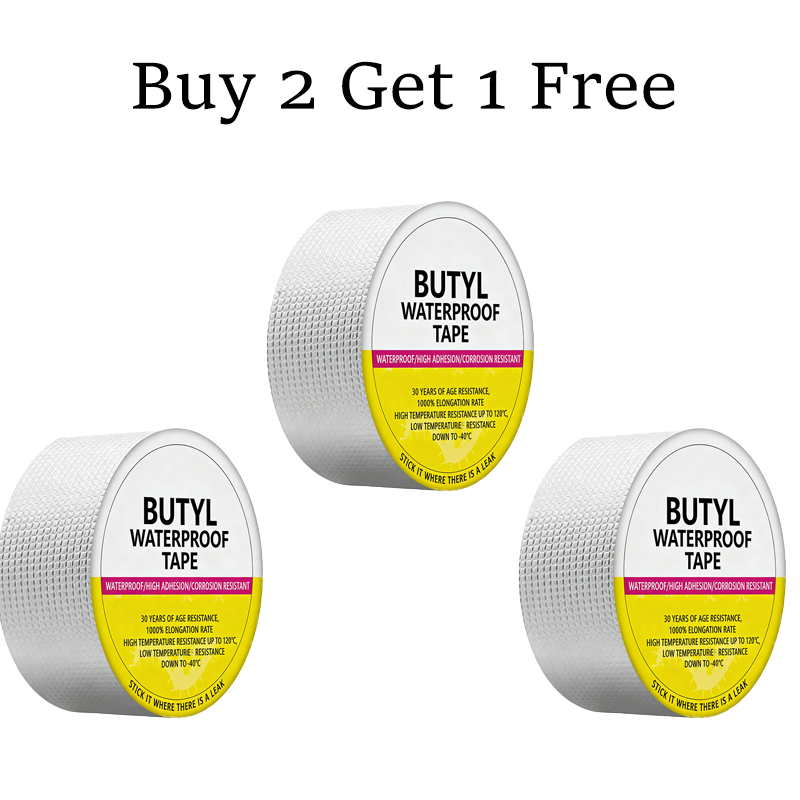 Butyl tape for roof leak prevention and waterproofing, strong self-adhesive