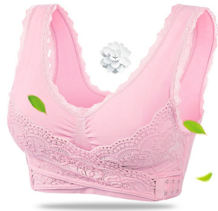 Front Lace Cross Push Up Wireless Bra(Buy 3 Free Shipping)