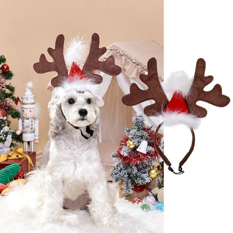 Christmas Dog Cat Headband Headdress
