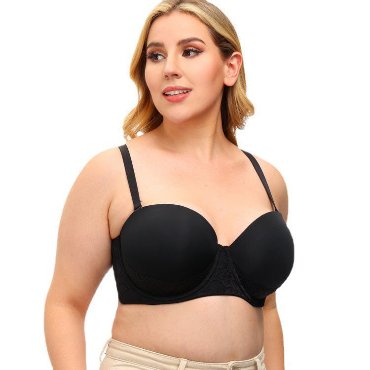 Strapless Dress Half Cup Lace Bra