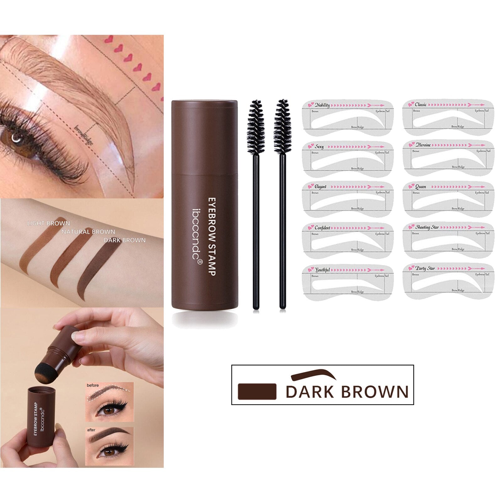 Juego de Plantillas de Maquillaje de Cejas 13 Piezas(Compra 2 envío gratis)