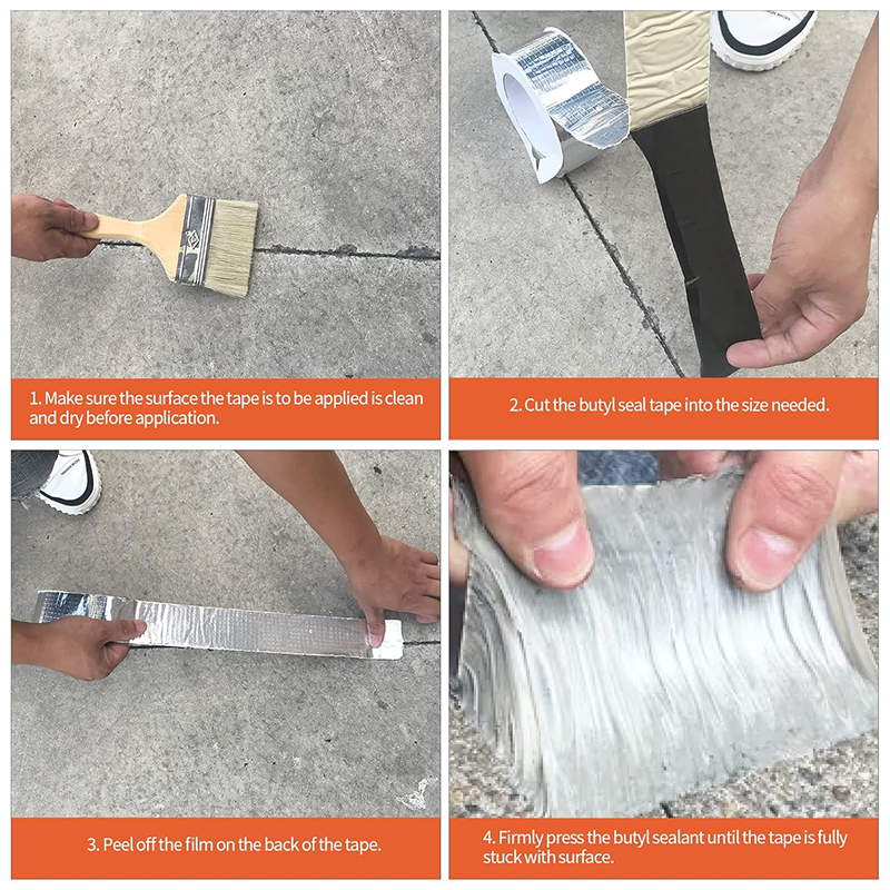 Butyl tape for roof leak prevention and waterproofing, strong self-adhesive