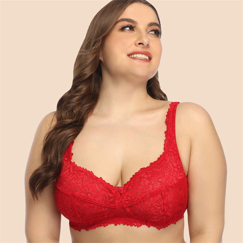 Full Cup Unwired Lace Bra
