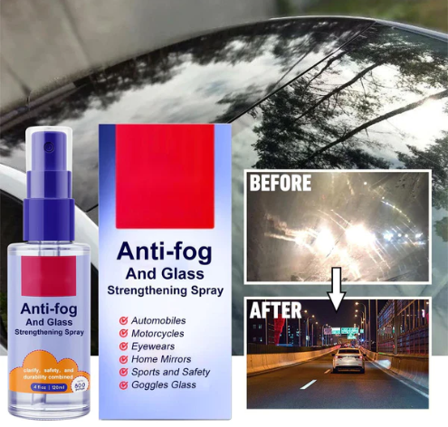 Long-lasting Anti-Fog Spray for Windshield