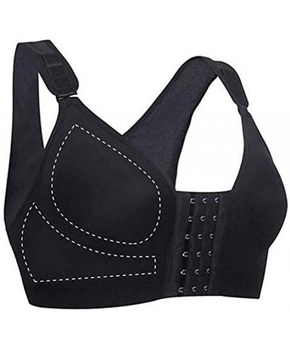 Front Buckle Adjustable Straps Sports Bra