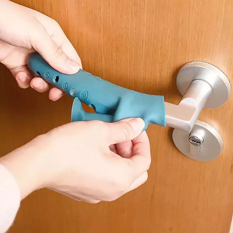 Anti-bump thickened silicone simple door handle