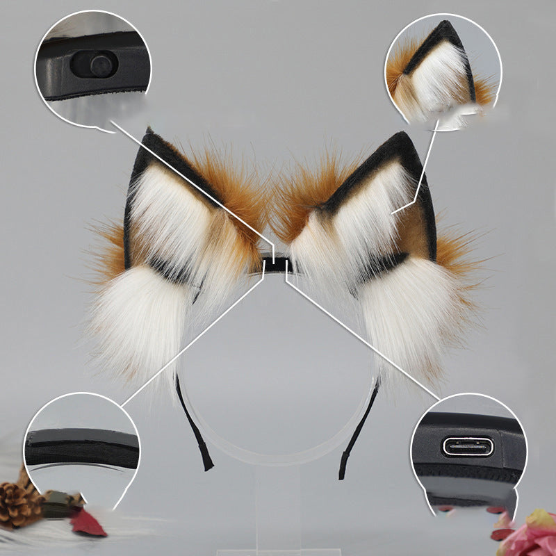 Moving plush headband