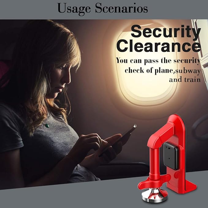 Portable Security Device Blocker Door Stop Alarms