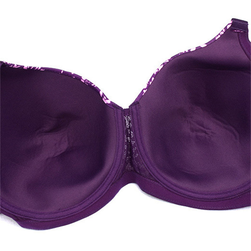Purple Print Ultra Thin Bra