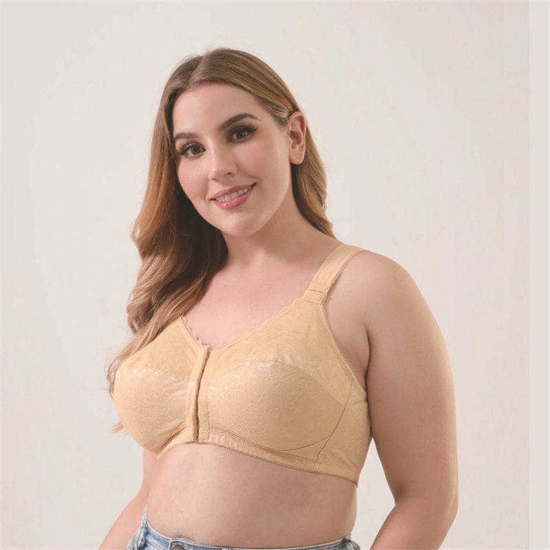 Front Button No Foam Bra