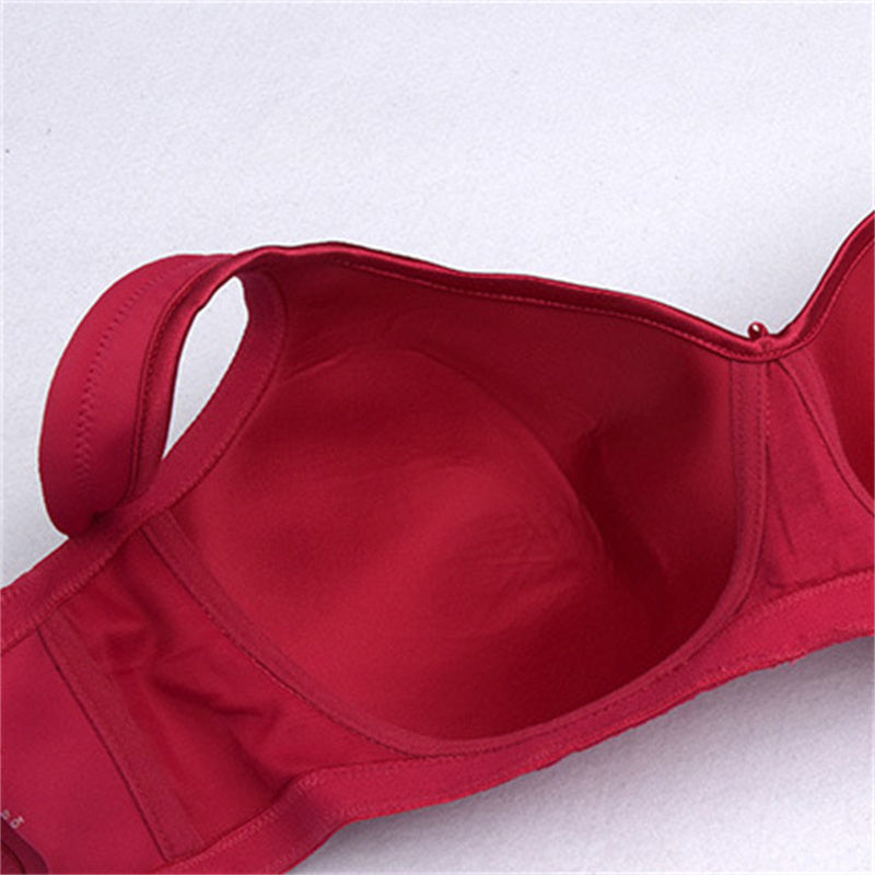 Unwired Wide Strap Glossy Print Bra