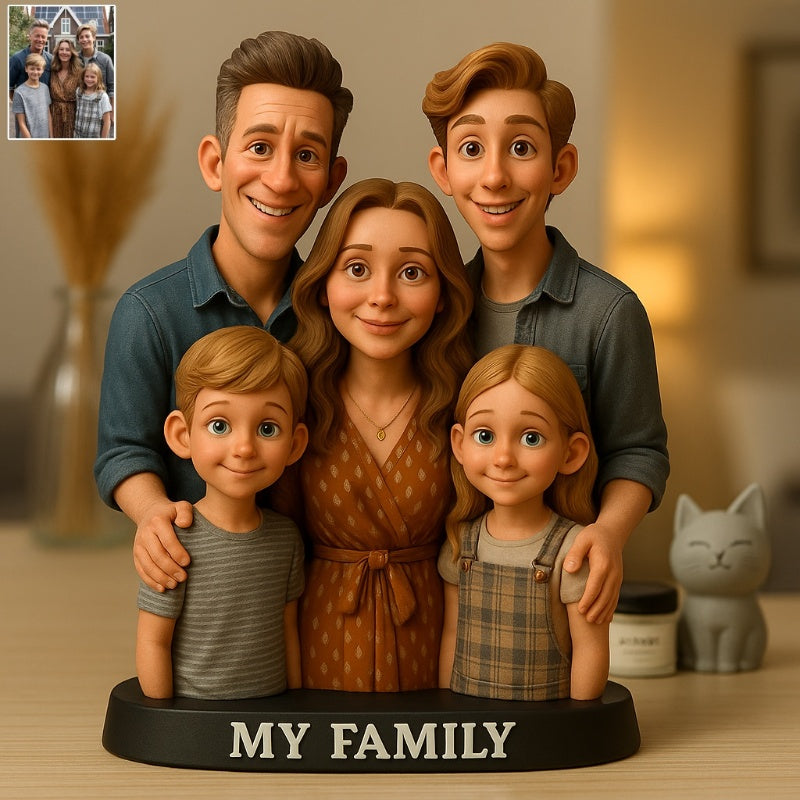 Personalized photo cartoon-style plaques