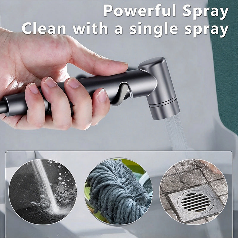 Bathroom Toilet Spray Set with Spring Hose