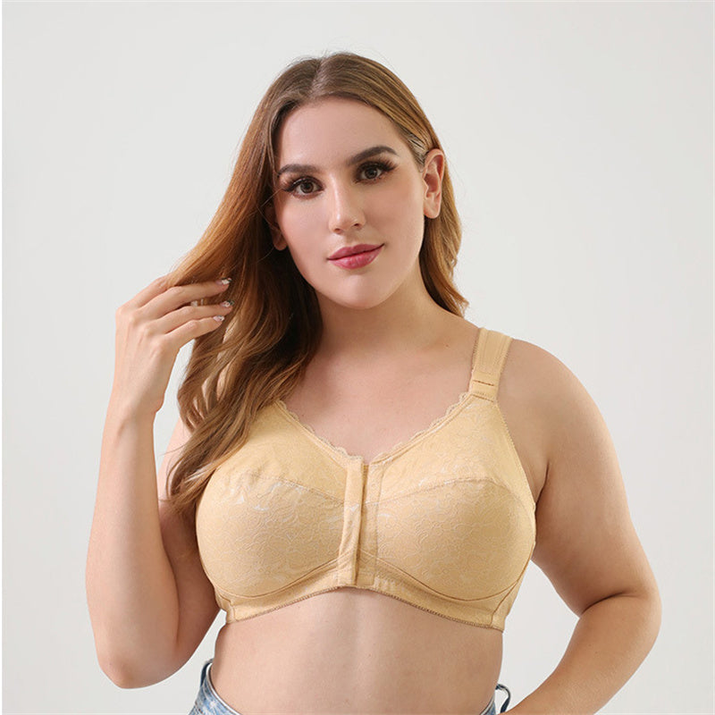Front Button No Foam Bra