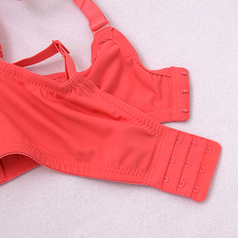 Ultra Thin Wide Strap Solid Bra