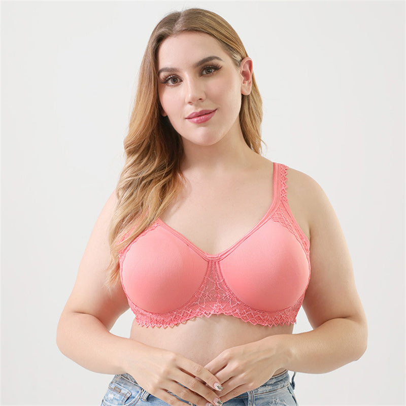 Solid Push Up Plus Size Bra