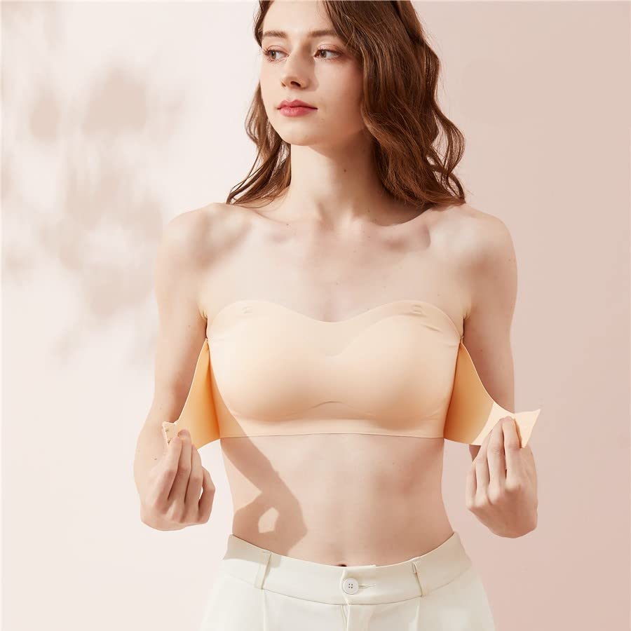 Women Lingerie Strapless Front Buckle Lift Bra