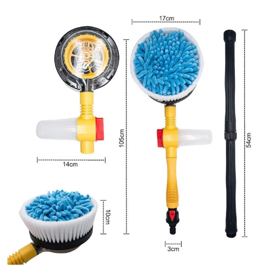 1 Set Auto Auto Foam Brush Cleaning Professional Spray Foam Rotating Brush