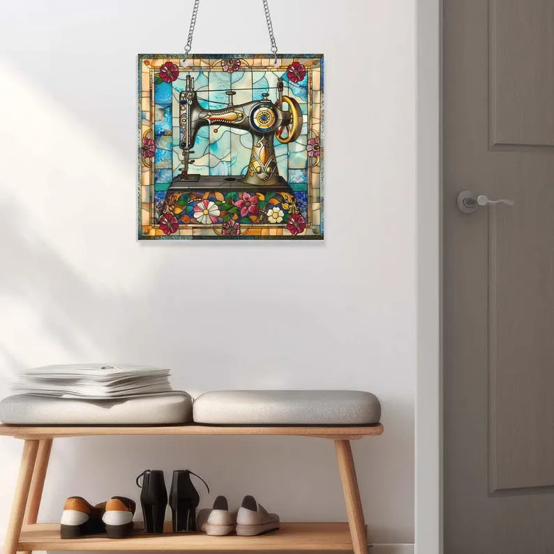 🔥🔥2025 Mother's Day Gift--Cute Sewing Machine Suncatcher Decoration