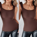 🔥Buy 1 get 1 free💐Women's U Neck Thermal Tank Tops with Built-In Bra