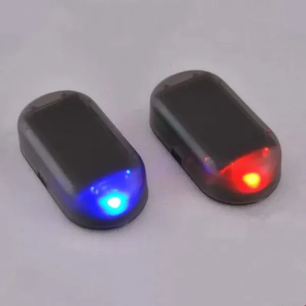 Solar simulation analog warning flashing light alarms