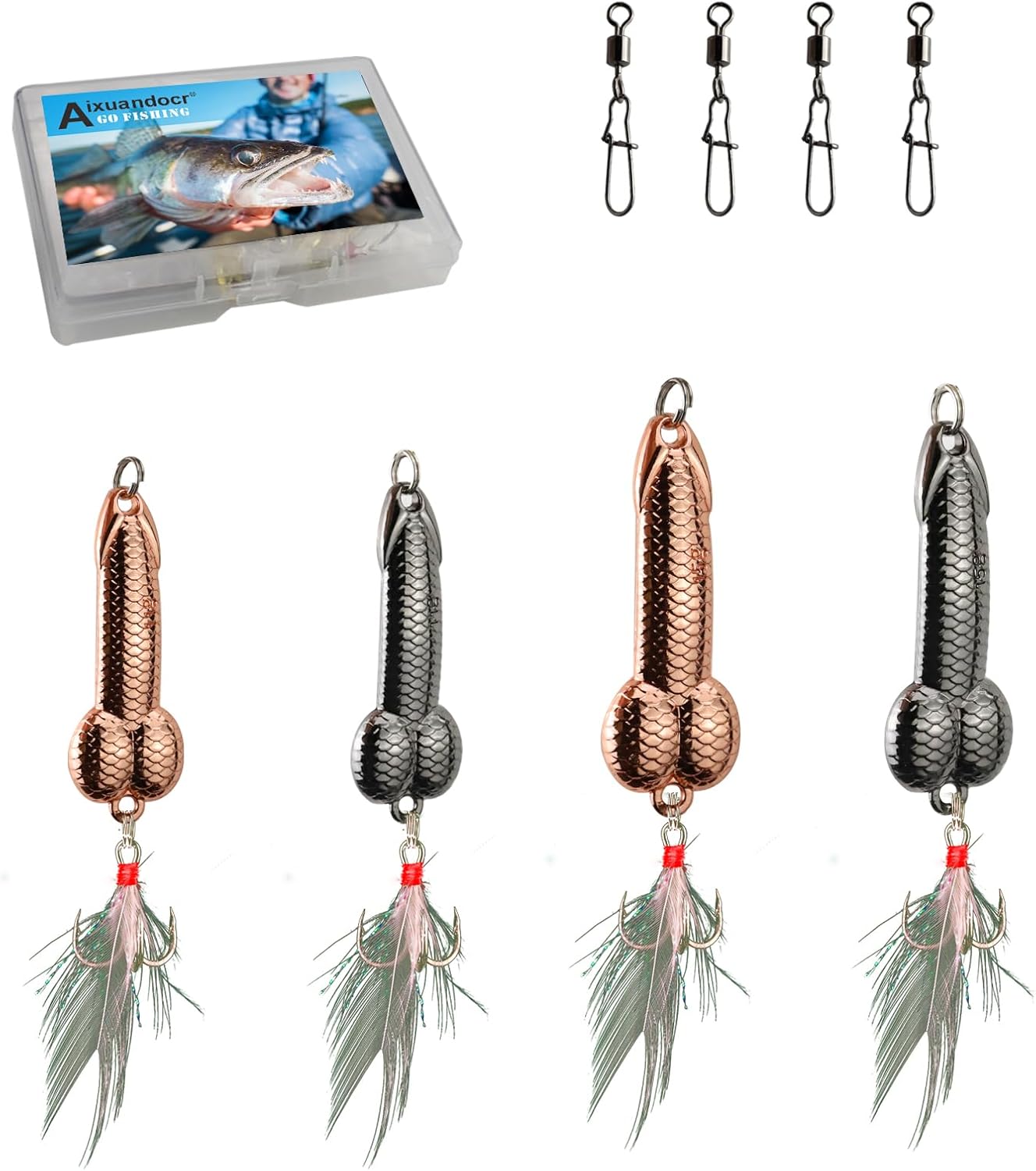 4pcs Fishing Bait Gag Gifts