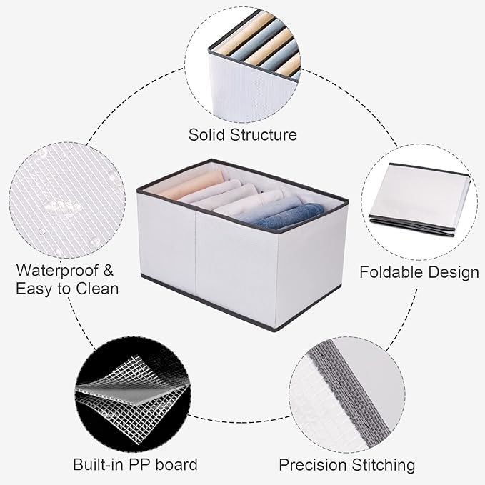 Upgraded Clothes Drawer Organizer