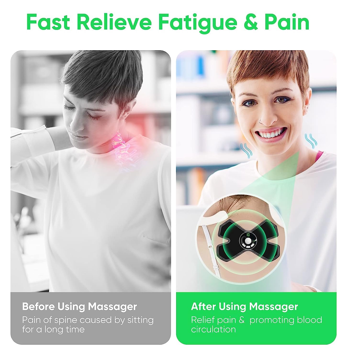 Smart massage patch