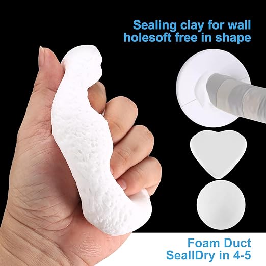 White wall repair sealing clay