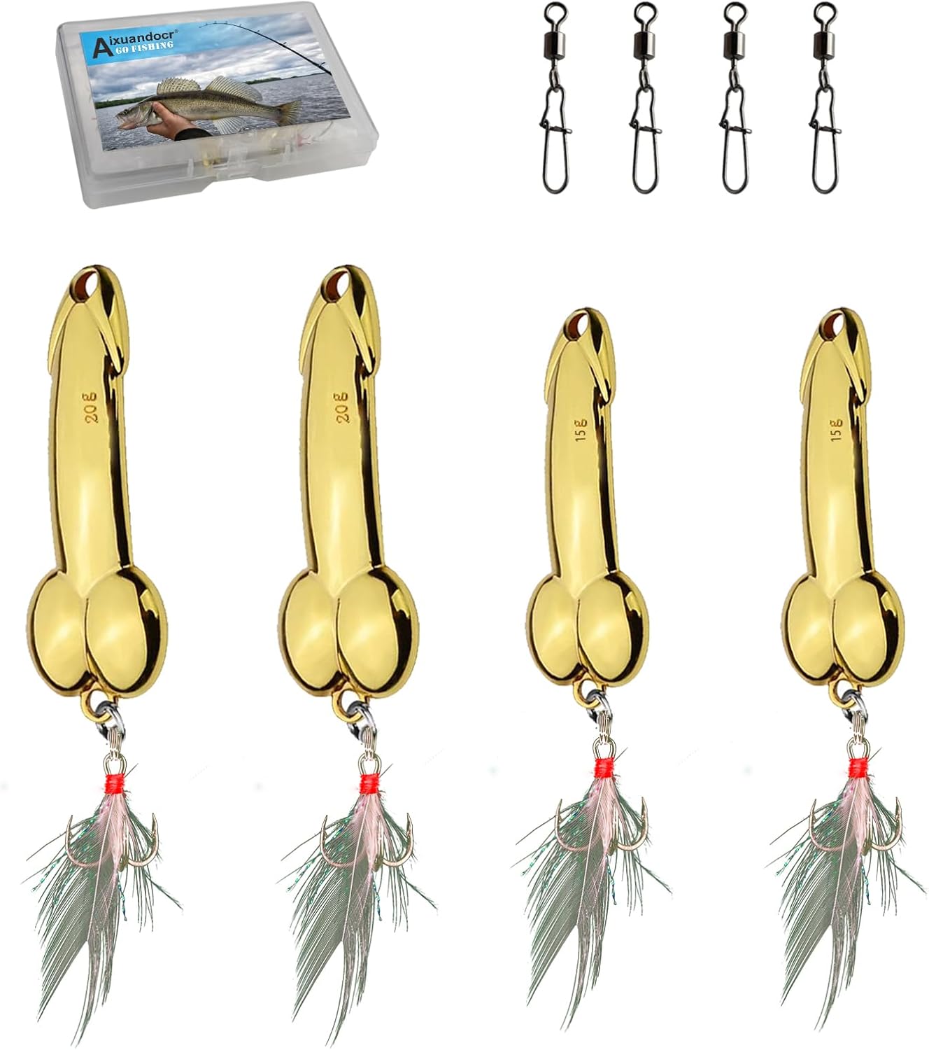 4pcs Fishing Bait Gag Gifts