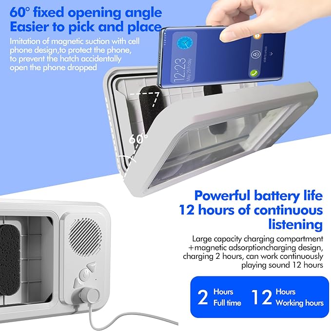 Waterproof Bathroom Phone Case Bluetooth Speaker