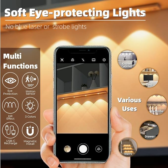 Ultra-thin LED human body sensor light