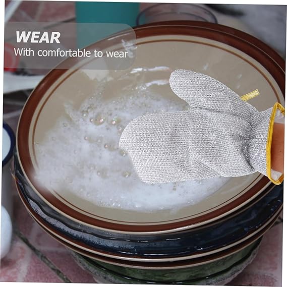 Steel Wire Dishwashing Gloves 1 Pair