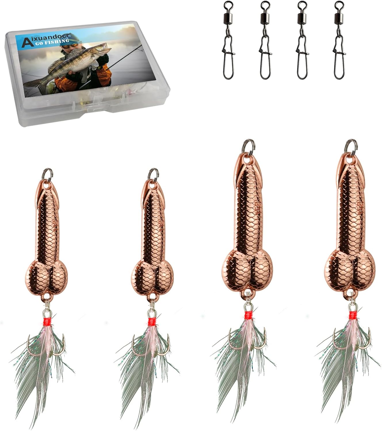 4pcs Fishing Bait Gag Gifts