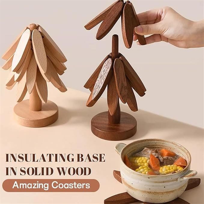 Coaster wooden table mat insulation pad