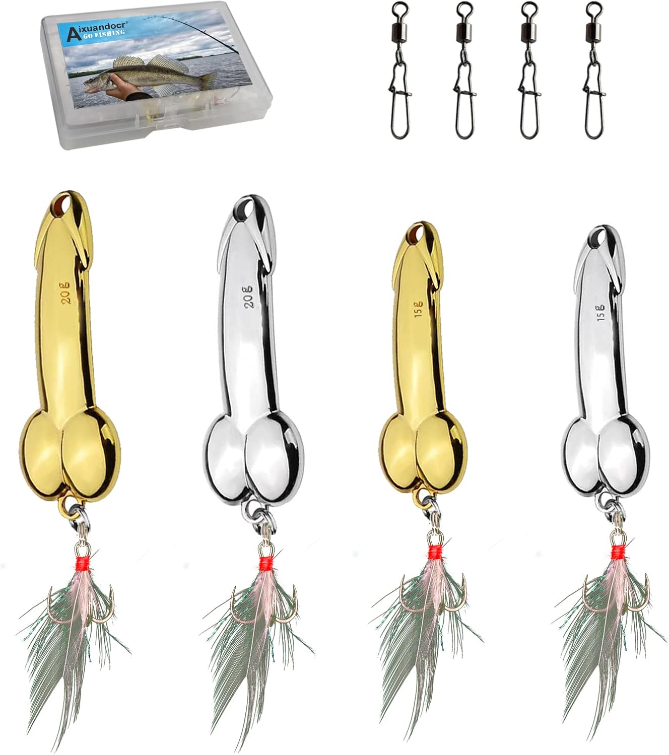 4pcs Fishing Bait Gag Gifts